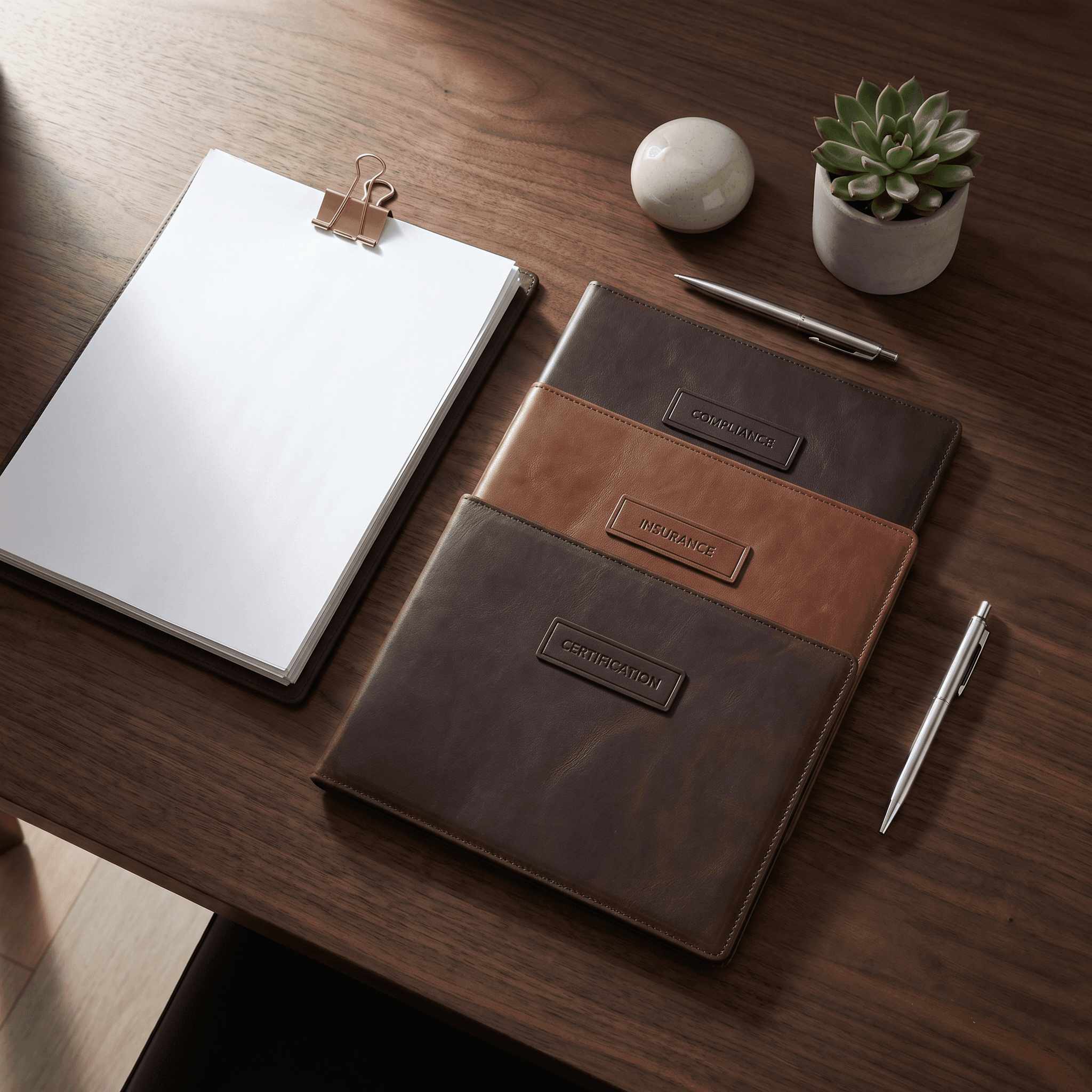 Dokumentenpaket für Compliance und Nachweise als Symbol für strukturierte Bereitstellung von Unterlagen